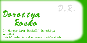 dorottya rosko business card